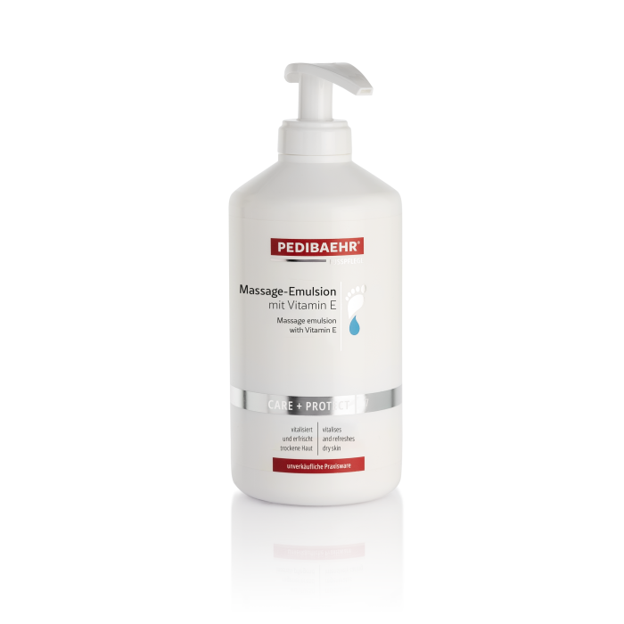 Massage Emulsion for Feet with Vitamin E (Massage-Emulsion Mit Vitamin E), 500 ml + dispenser